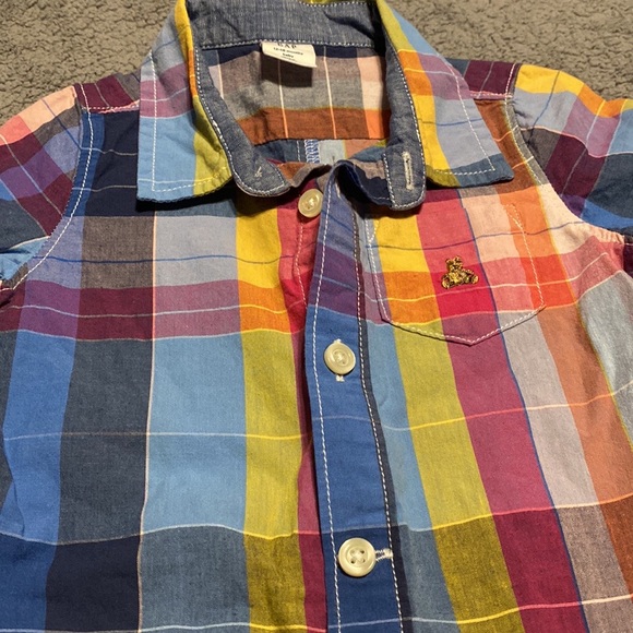 Gap Baby Plaid Shorty One-Piece 12-18 mo - Picture 3 of 5